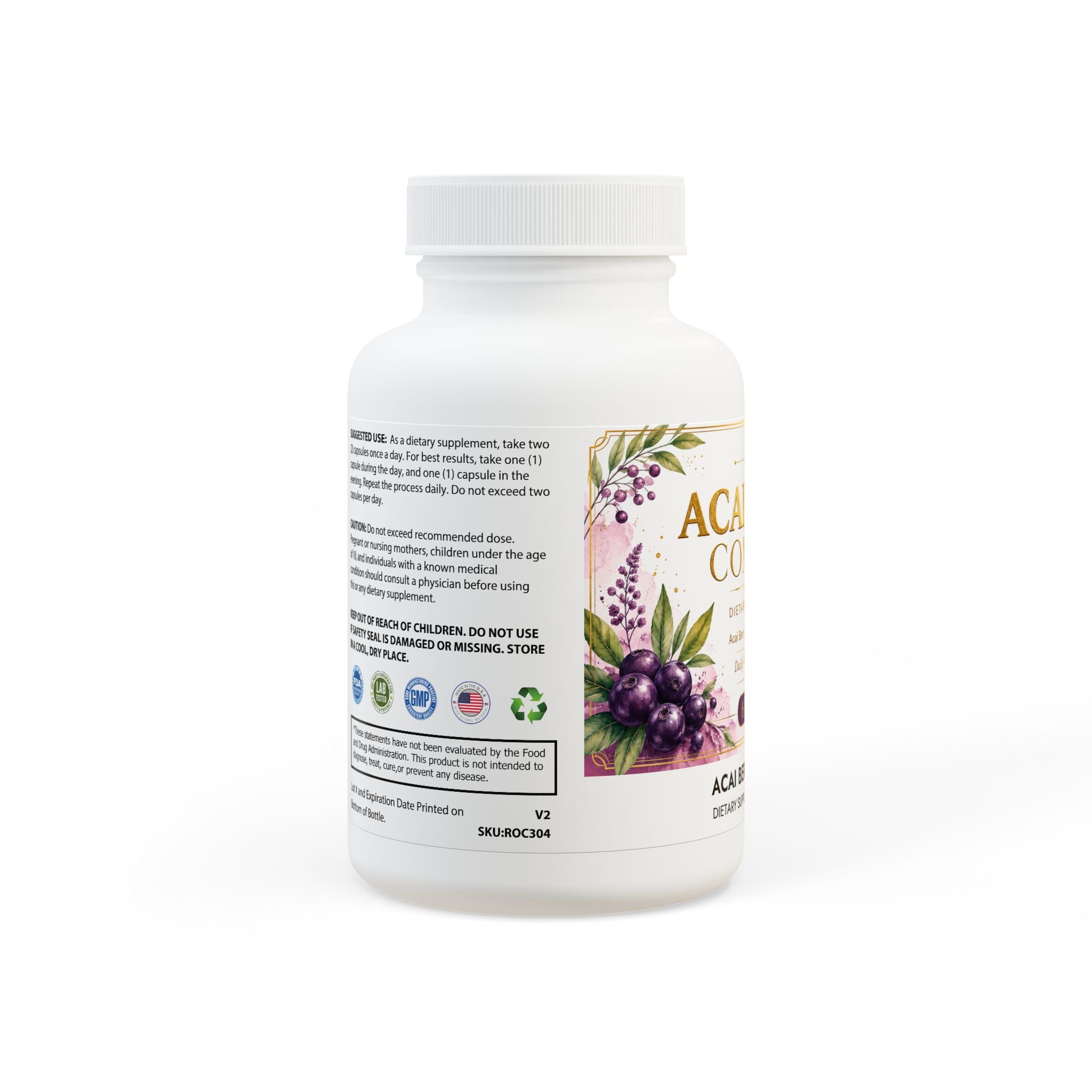 Acai Berry Complex Supplement - 60 Capsules
