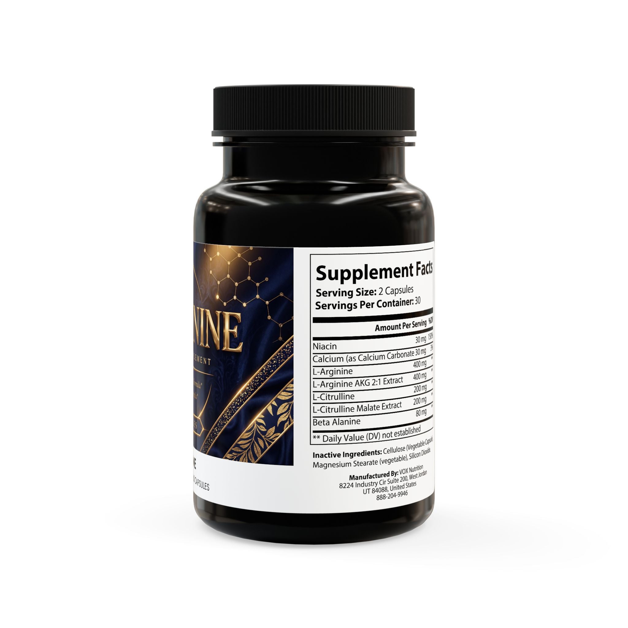 Thực phẩm bổ sung L-Arginine - 60 viên nang