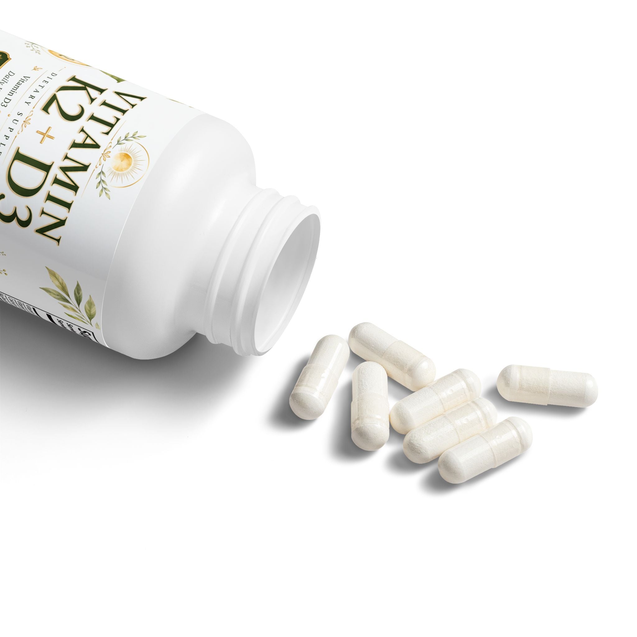 Vitamin K2 + D3 Supplement - 60 Capsules
