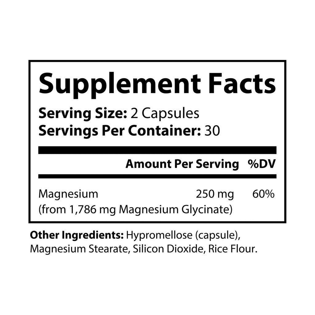 Thực phẩm bổ sung Magiê Glycinate - 60 viên nang