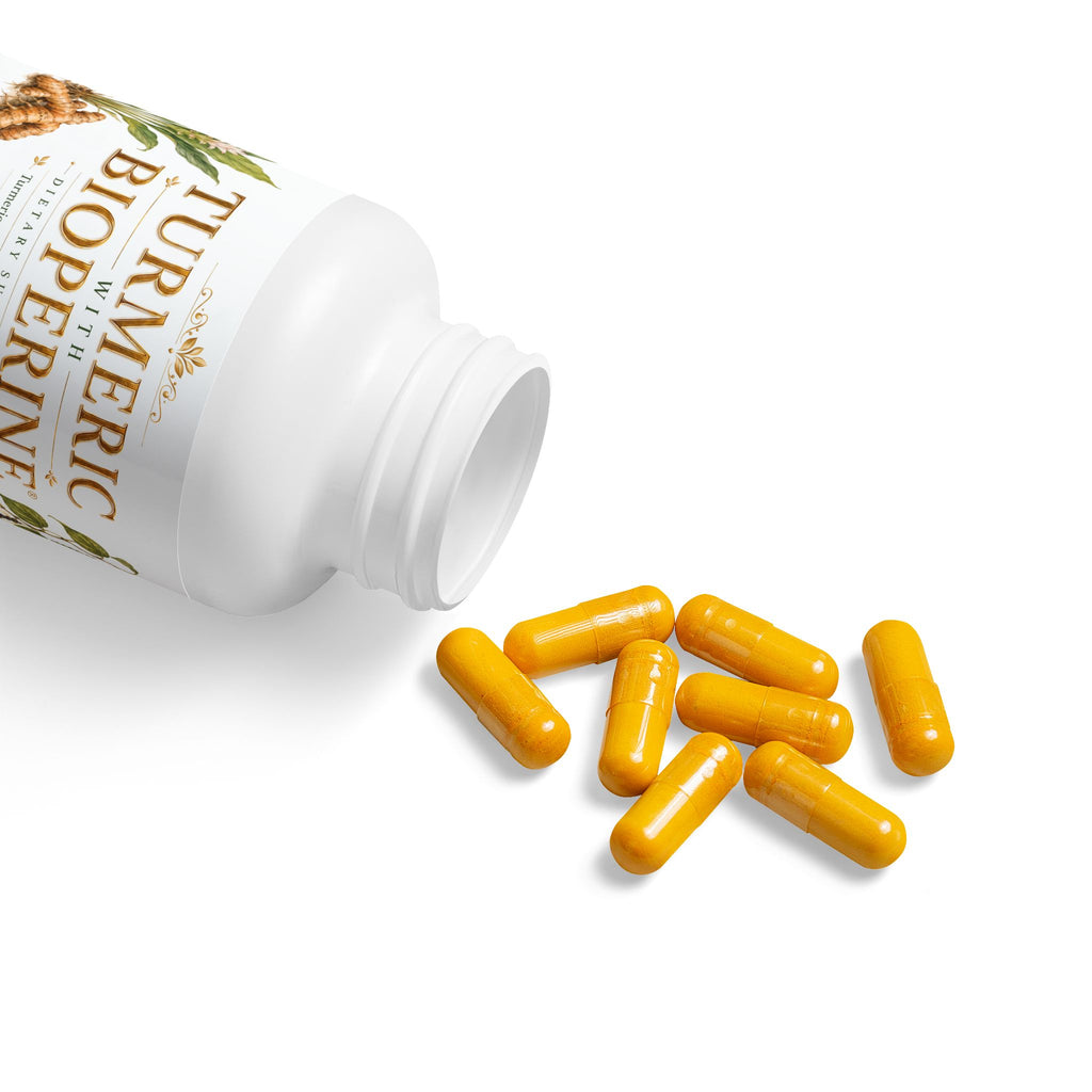 Turmeric with BioPerine® (Black Pepper Fruit Extract) Supplement - 60 Capsules