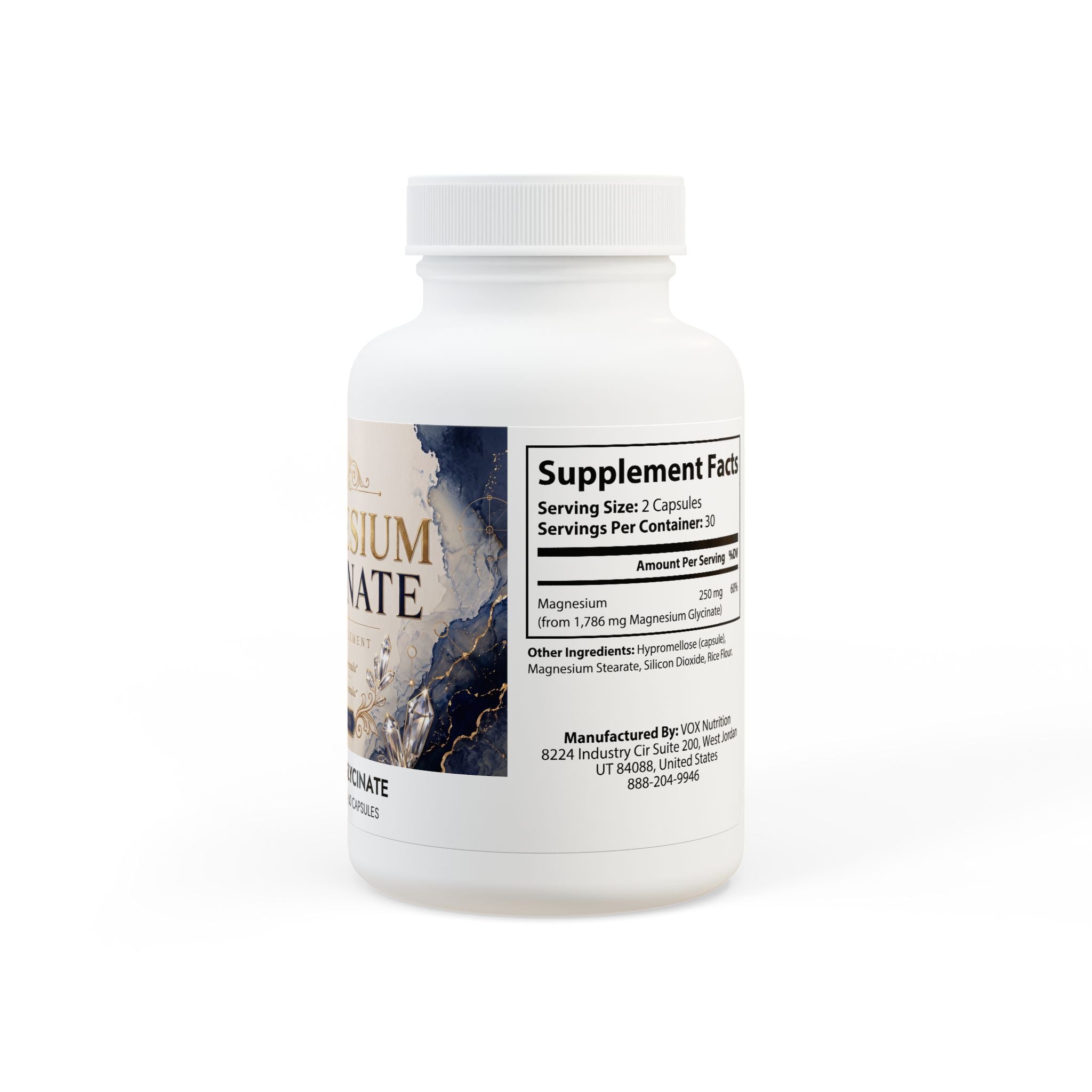 Thực phẩm bổ sung Magiê Glycinate - 60 viên nang