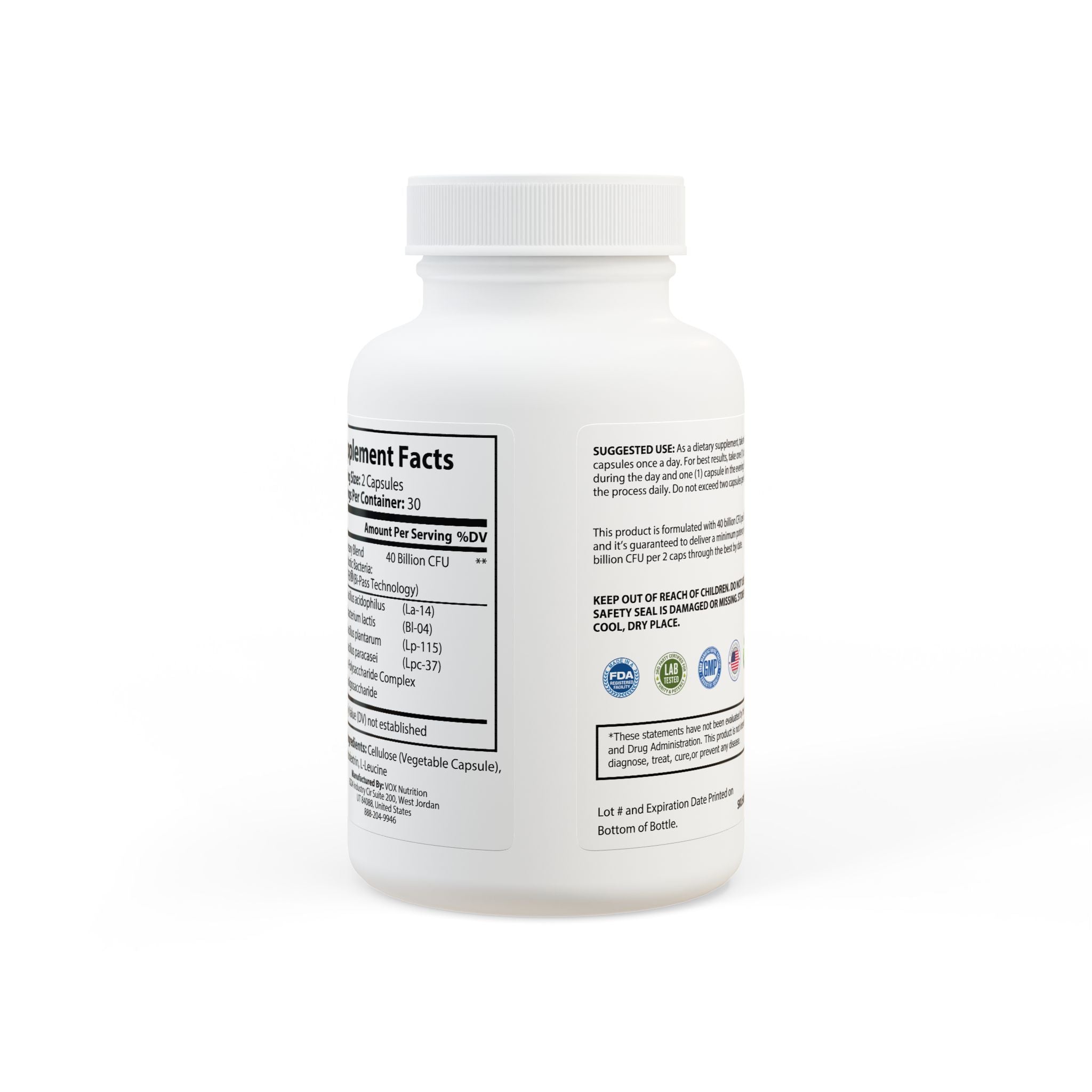 Thực phẩm chức năng bổ sung Probiotics - 60 viên nang